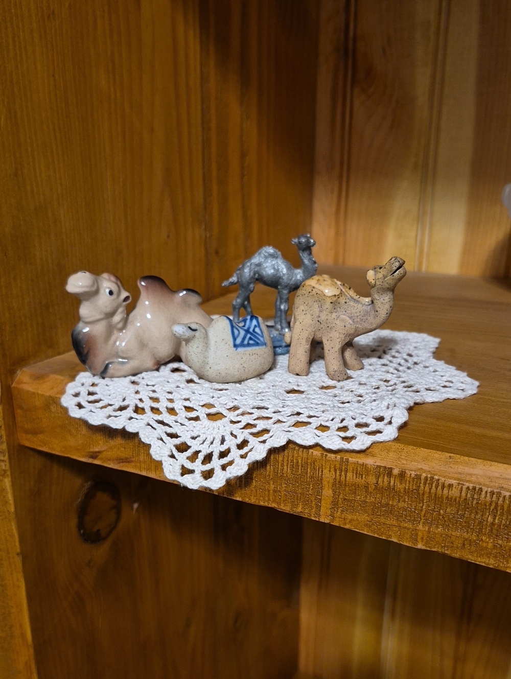 Assorted Ceramic Camel Trinkets - Neutral Tones